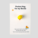 Besties Pocket Hug Set, 10 Lovely Animal with 10 Palm-Sized Cards