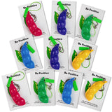 "Be Positive" Pea Pod Fidget Keychain, Pocket Hug | Anxiety & Stress Relief Toy