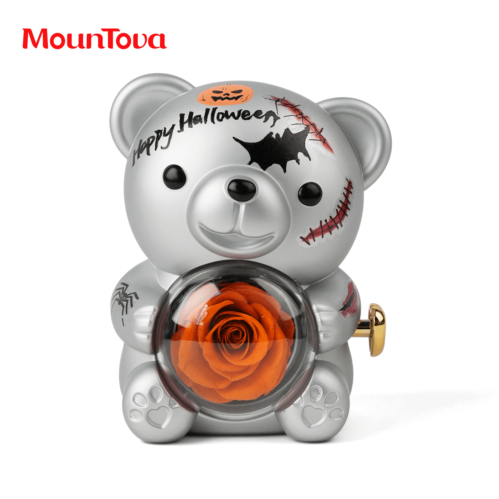 Hellowin DIY Teddy Bear with Preserved Flower