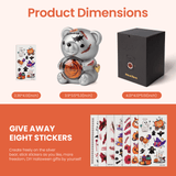 Hellowin DIY Teddy Bear with Preserved Flower