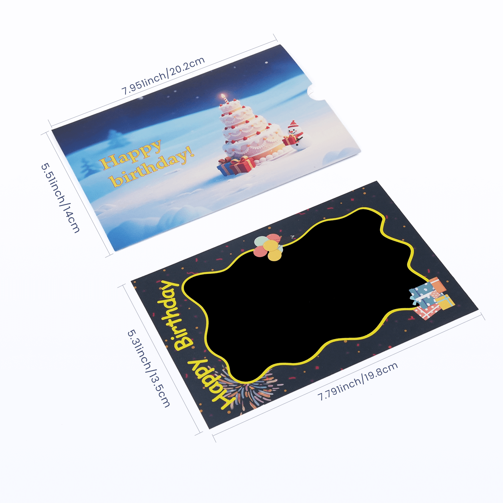 Christmas Thermochromic greeting card, Gift for Family