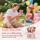 3D Pop Up Birthday Cards with Music, Warming LED Light