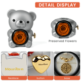 Hellowin DIY Teddy Bear with Preserved Flower