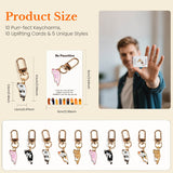 "Be Pawsitive" Cat Pocket Hug | Adorable Encouragement Keychain Charm