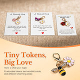 Charming Nature-Themed Pocket Hug | Bee, Butterfly & Daisy Encouragement Charm