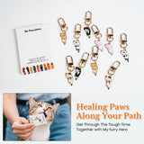 "Be Pawsitive" Cat Pocket Hug | Adorable Encouragement Keychain Charm