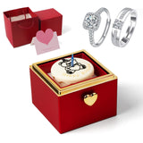 Automatic Flip Gift Box, Rose Box with Love Necklace, Gift for Her