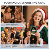 Christmas Thermochromic greeting card, Gift for Family