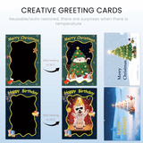 Christmas Thermochromic greeting card, Gift for Family