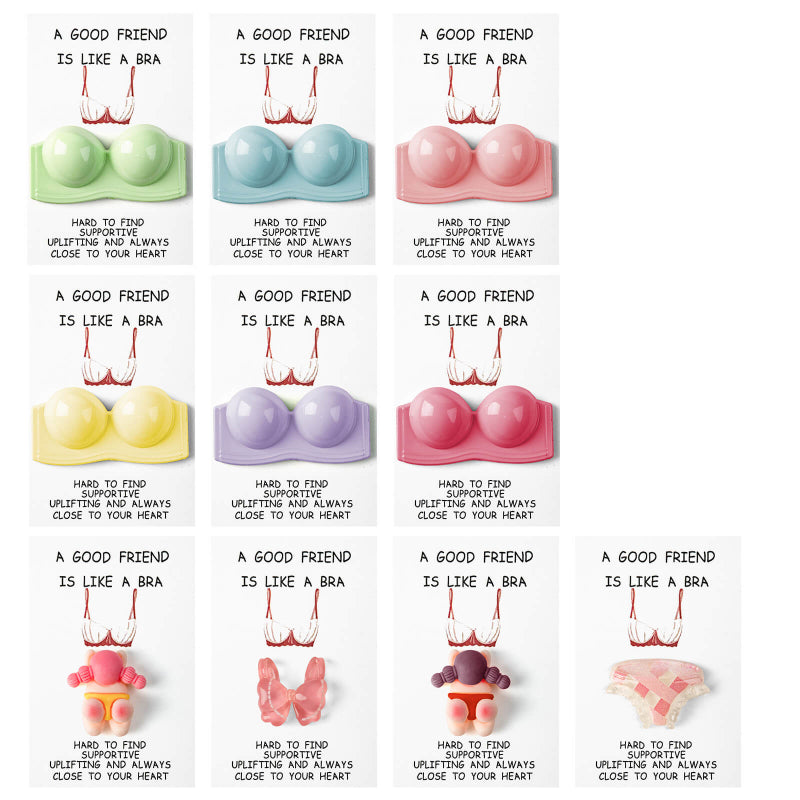 A Good Friends is Like A Bra, Pocket Hug Set, 10 Pieces for 1 Set