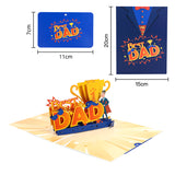 Best Dad Pop up Card, 3D Greeting Card
