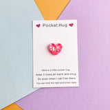 3D Resin Bead Heart Shape, Pocket Hug Set, 7 Pieces for 1 Set