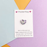 3D Resin Bead Heart Shape, Pocket Hug Set, 7 Pieces for 1 Set