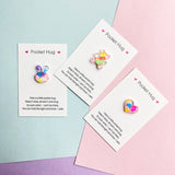 3D Resin Bead Colorful Pocket Hug, 6 Pieces for 1 Set