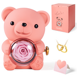 Mountova Teddy Bear with Preserved Flower