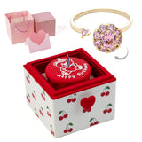 Automatic Flip Gift Box, Rose Box with Love Necklace, Gift for Her
