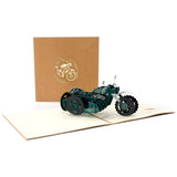 Motorcycle Pop up Card, 3D Greeting Card