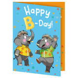 Musical Happy Birthday Card with Nodding Elephant Head Motion – Interactive Funny Birthday Greeting Card with Music & Envelope, Surprise Birthday Gift for Men, Women & Kids