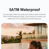 Mountova TR5 Smart Ring – Health & Sleep Tracker with Heart Rate, Blood Oxygen Monitoring, IP68 Waterproof, Wireless Charging Case