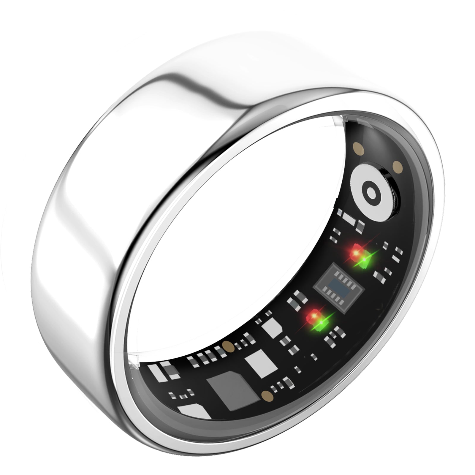Smart Health Ring——Featuring Stress and Sleep Monitoring Functions, Compatible with iOS and Android,Waterproof Fitness Tracker for Women & Men, No Subscription Fee., Bluetooth, Wearable, Sensor Fitness Trackers