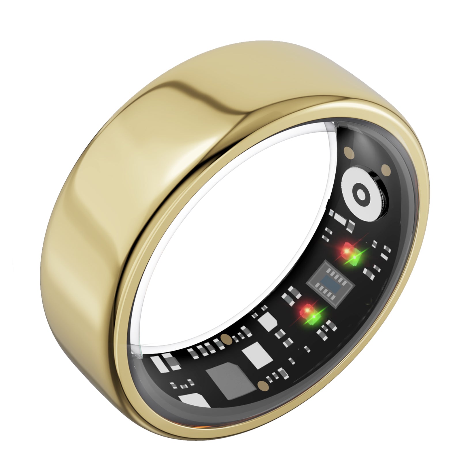 Smart Health Ring——Featuring Stress and Sleep Monitoring Functions, Compatible with iOS and Android,Waterproof Fitness Tracker for Women & Men, No Subscription Fee., Bluetooth, Wearable, Sensor Fitness Trackers