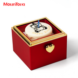 Coffret cadeau à rabat automatique, boîte à roses avec collier Love, cadeau pour elle