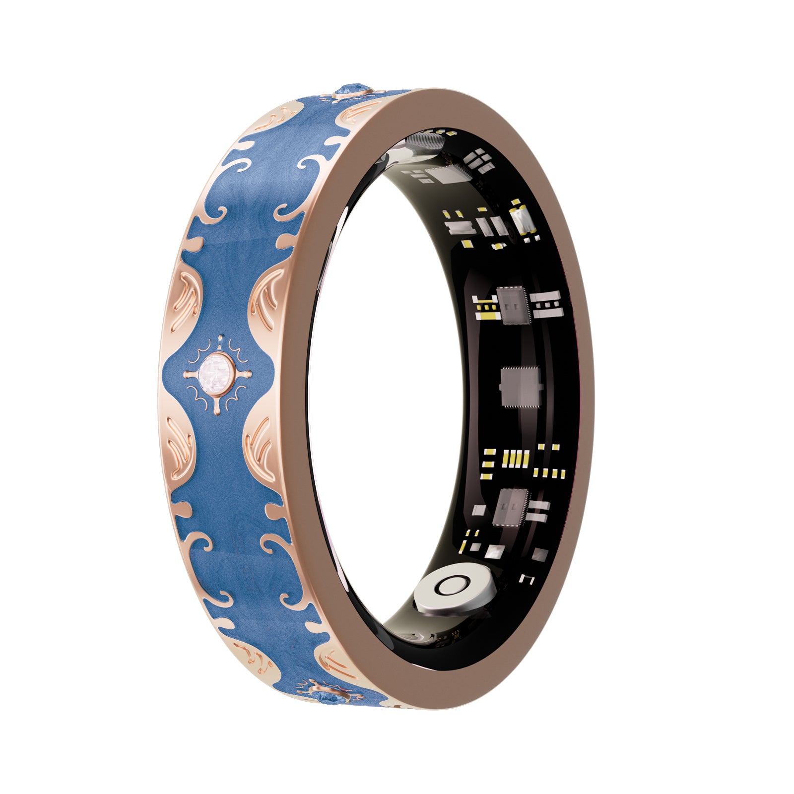 V10 Slim Smart Ring – Heart Rate Blood Oxygen Sleep Tracker, IP68 Waterproof, Period Reminder, Unisex Fitness Ring for Men Women Wearable