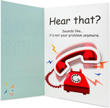 Funny Retirement Card for Woman Man, Musical & Shaking Telephone Retired Cards Farewell Leaving Card Humorous Greeting Cards with Envelope Happy Retirement Cards Gifts for Coworker Colleague Friend