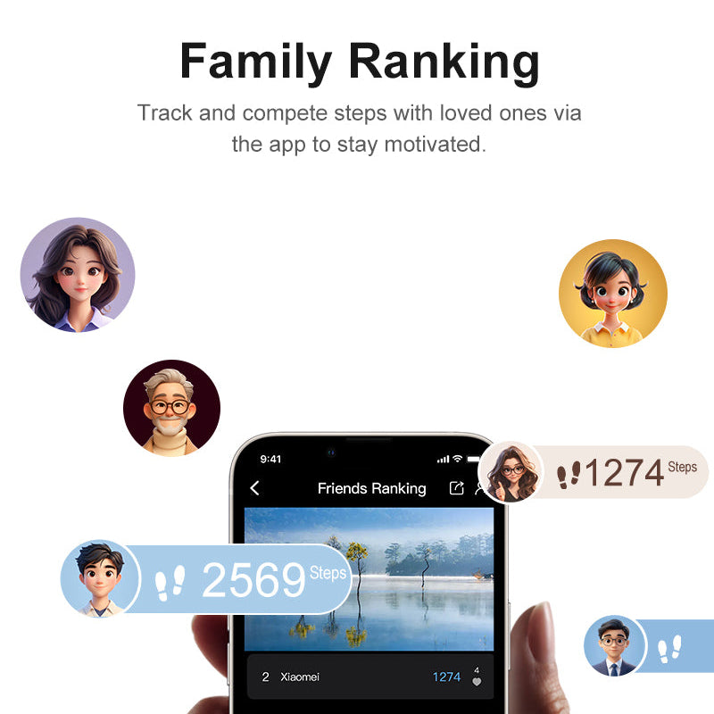 Mountova TR5 Smart Ring – Health & Sleep Tracker with Heart Rate, Blood Oxygen Monitoring, IP68 Waterproof, Wireless Charging Case