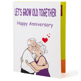 Funny Anniversary Card with Shaking Motion & Humorous Sound, Interactive Anniversary Cards for Him Her Husband Wife Couple, Gift for Wedding Anniversaries, Long-Term Relationships