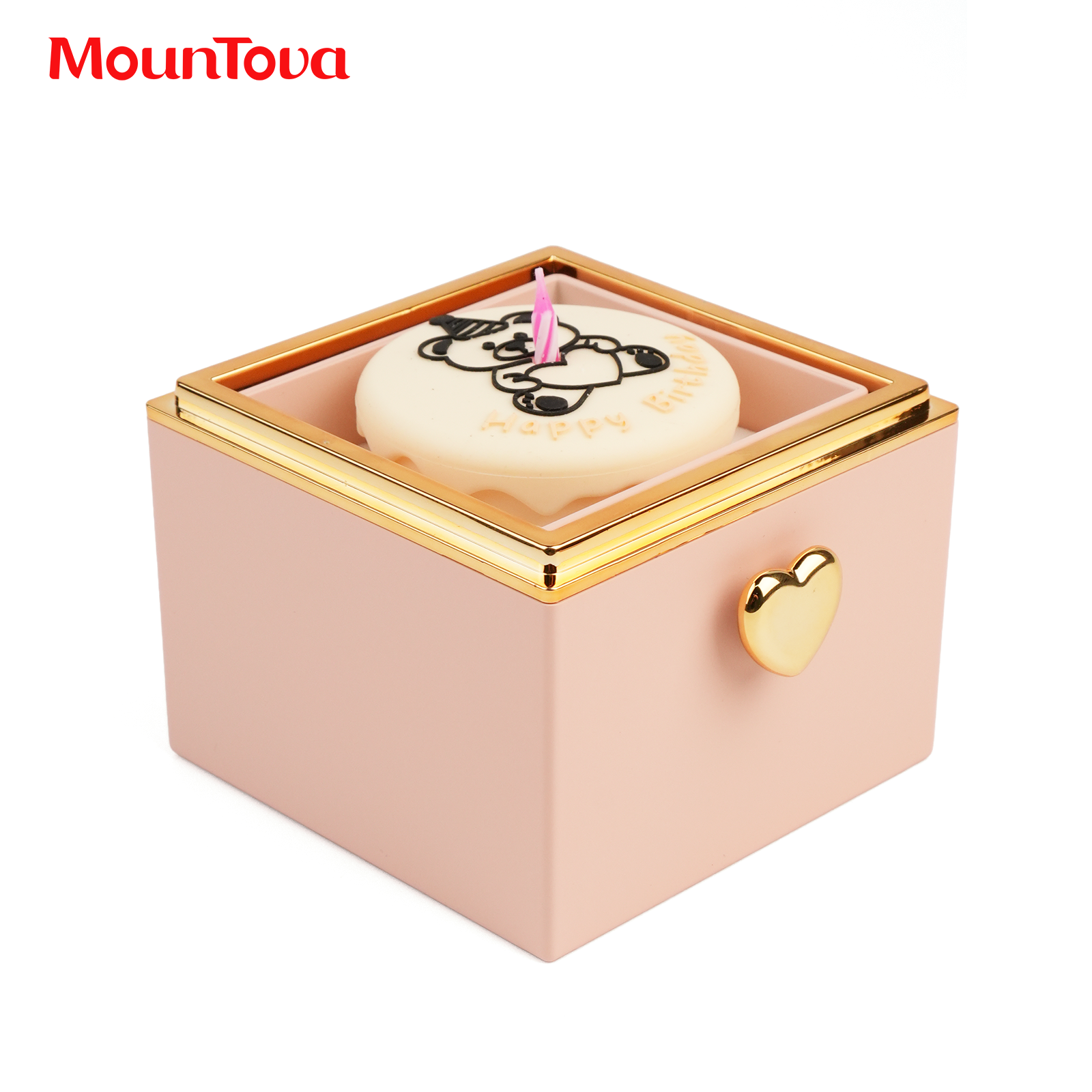 Coffret cadeau à rabat automatique, boîte à roses avec collier Love, cadeau pour elle