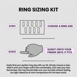 Smart Ring Sizing Kit - Size Before You Buy, 9 Sizes 6-14, Accurate Fit Tester