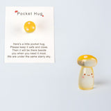 3D Resin Bead Mushroom and Chicken, Pocket Hug Set, 20 pieces for 1 Set
