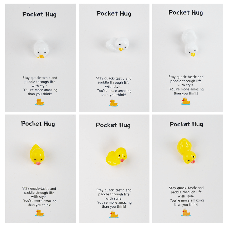 3D Resin Bead Duck, Pocket Hugs