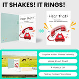 Funny Retirement Card for Woman Man, Musical & Shaking Telephone Retired Cards Farewell Leaving Card Humorous Greeting Cards with Envelope Happy Retirement Cards Gifts for Coworker Colleague Friend