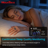 Smart Ring with LED Screen--Health, Fitness & Period Tracker, Camera Control. Gift for Men & Women, Black/Rose Gold/Silver Wearable Tech Gadgets Remote, Fitness health monitor,use for counting and reciting praises