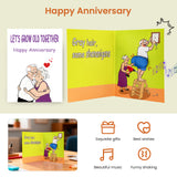 Funny Anniversary Card with Shaking Motion & Humorous Sound, Interactive Anniversary Cards for Him Her Husband Wife Couple, Gift for Wedding Anniversaries, Long-Term Relationships