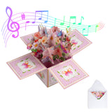 3D Pop Up Birthday Cards with Music, Warming LED Light