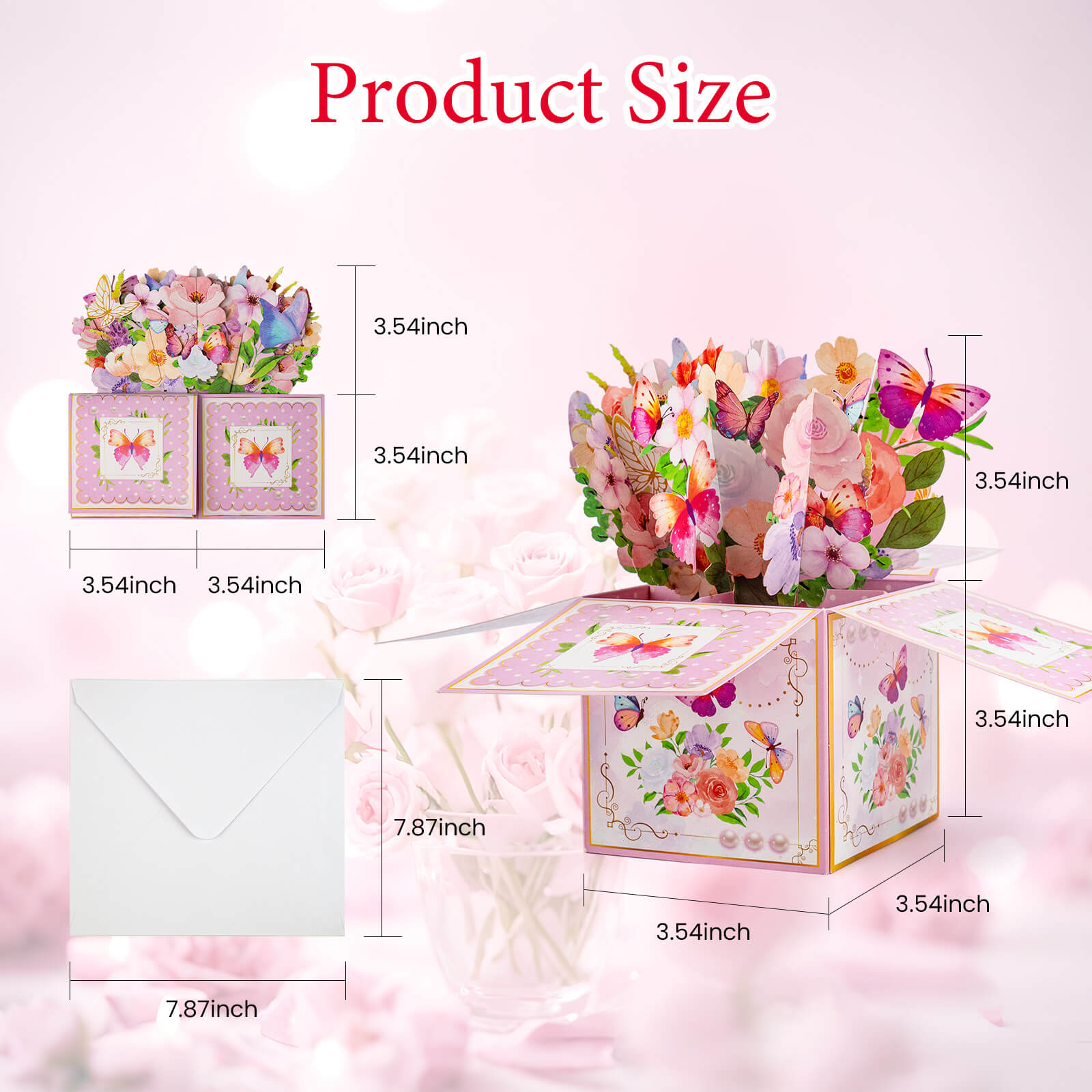 3D Pop Up Birthday Cards with Music, Warming LED Light