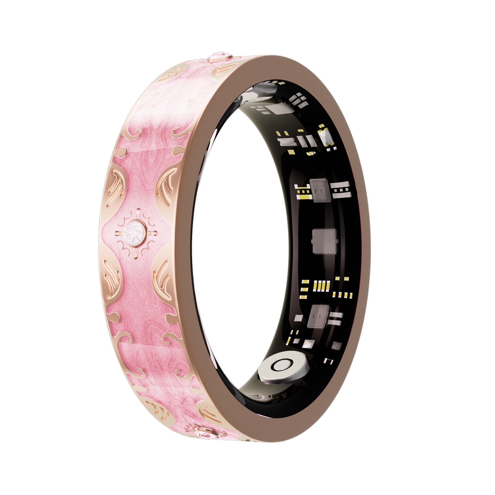 V10 Slim Smart Ring – Heart Rate Blood Oxygen Sleep Tracker, IP68 Waterproof, Period Reminder, Unisex Fitness Ring for Men Women Wearable