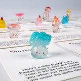 3D Resin Bead Mushroom and Chicken, Pocket Hug Set, 20 pieces for 1 Set