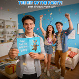 Funny Birthday Cards, Unique SHAKING & MUSICAL Birthday Card for Women Men Dad Husband, Hilarious Bunny-Themed Pop Up Greeting Card, Envelope & Extra Blank Card Included