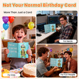 Musical Birthday Card That Plays the Happy Birthday Song with Sound & Motion – Cute Pop-Up Turtle Birthday Card, Funny&Animated Happy Birthday Gift for Kids, Women & Men