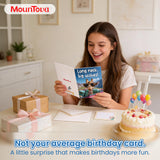 Mountova Funny Birthday Cards with Sound & Motion, Musical Shaking Giraffe Interactive Greeting Card for Women Men Kids, Happy Birthday Card with Envelope for Family Friends Coworker