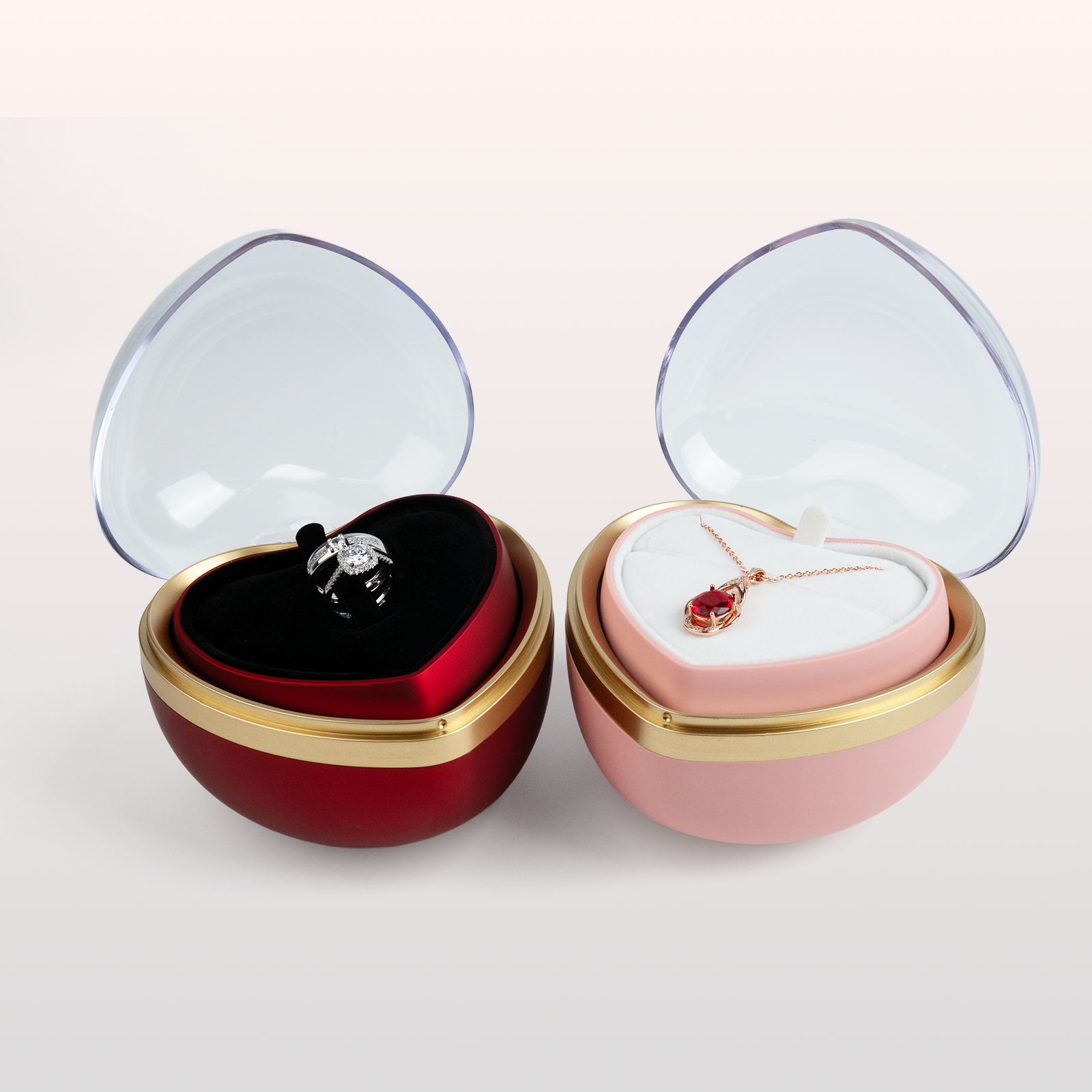 Automatic Flip Gift Box Heart Shape