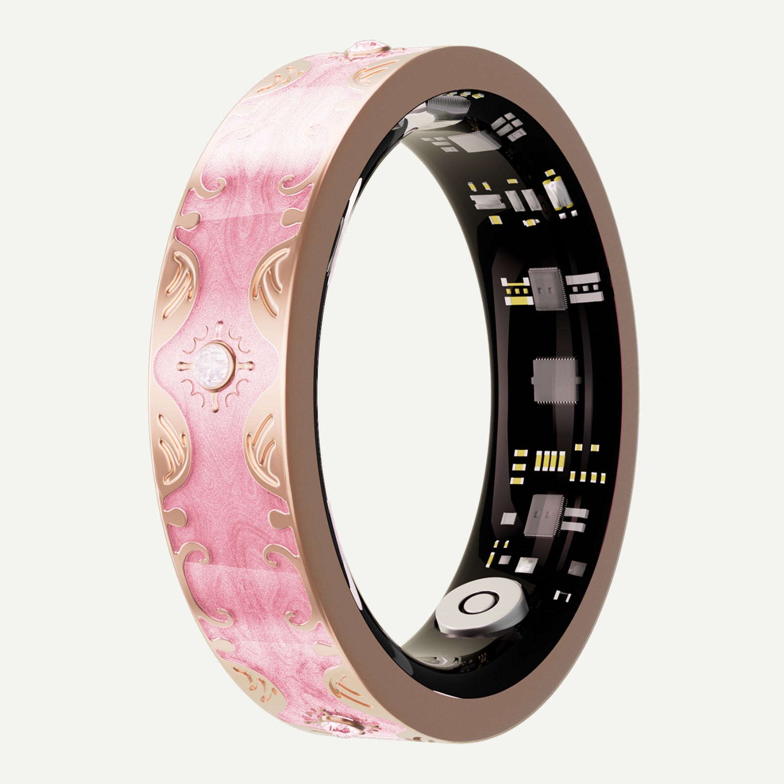 V10 Slim Smart Ring – Heart Rate Blood Oxygen Sleep Tracker, IP68 Waterproof, Period Reminder, Unisex Fitness Ring for Men Women Wearable
