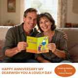 Funny Anniversary Card with Shaking Motion & Humorous Sound, Interactive Anniversary Cards for Him Her Husband Wife Couple, Gift for Wedding Anniversaries, Long-Term Relationships