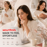 Mountova UR5 Smart Ring for For Women & Men - Premium Stainless Steel Fitness Tracker with 24/7 Heart Rate, Sleep, Stress & Menstrual Cycle Tracking, Family Care Mode, 5ATM Waterproof , No Subscription, iOS & Android Compatible, Gift Box Included,sohochic