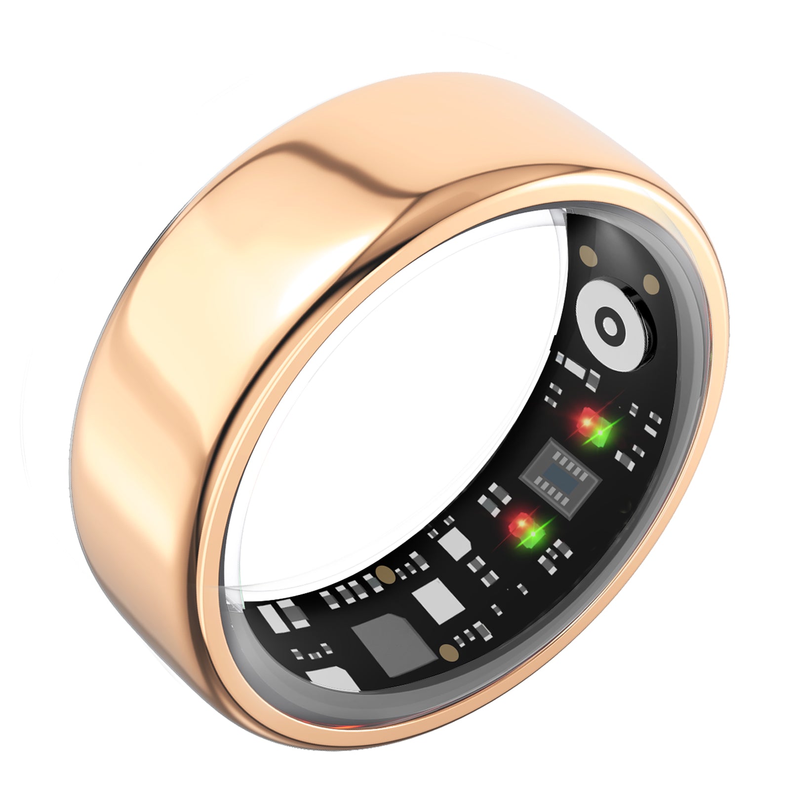 Smart Health Ring——Featuring Stress and Sleep Monitoring Functions, Compatible with iOS and Android,Waterproof Fitness Tracker for Women & Men, No Subscription Fee., Bluetooth, Wearable, Sensor Fitness Trackers