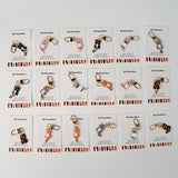Cute Little Cat Hook, Pocket Hug Set, 18 Pieces for 1 Set